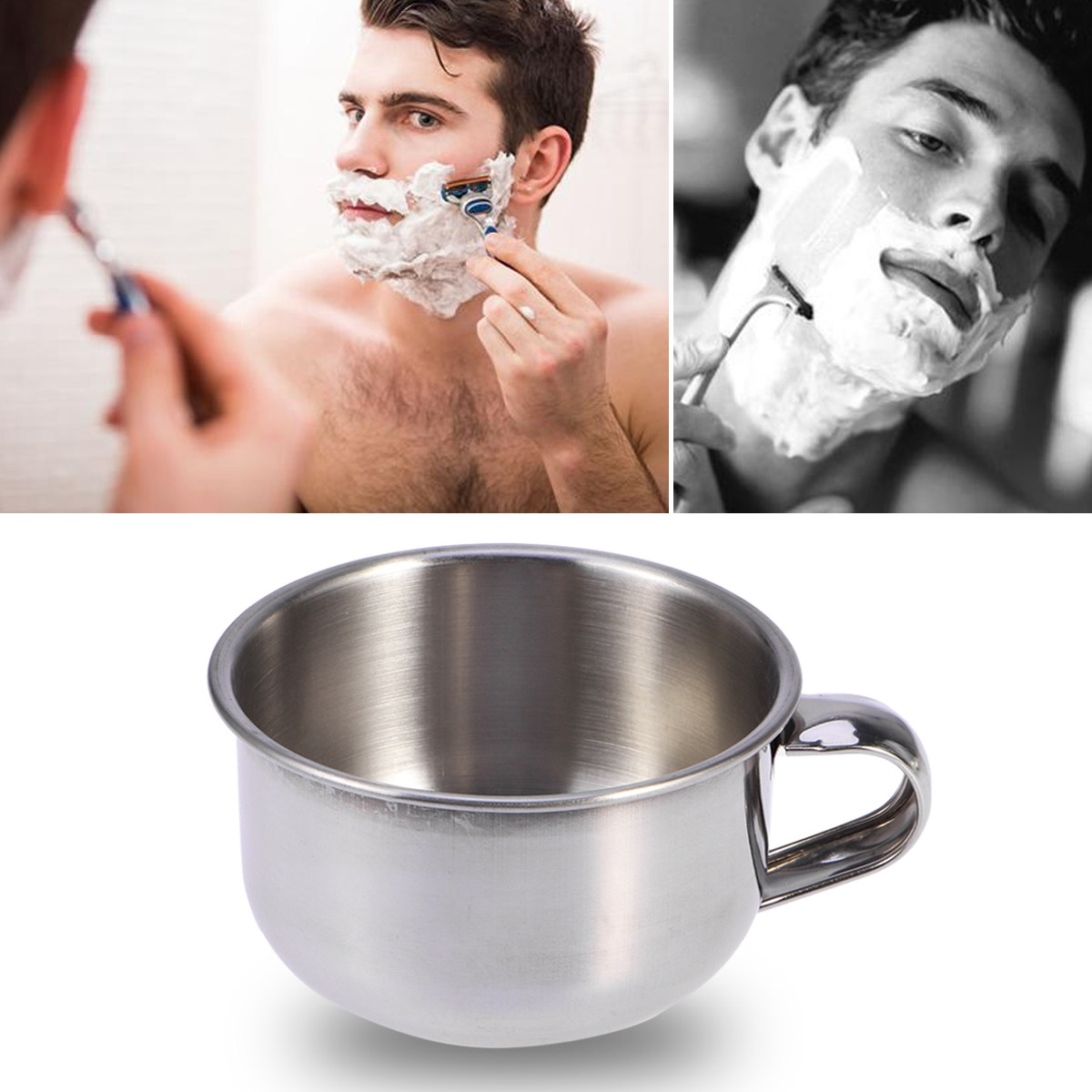 Mens Grooming Travel Kit - ชามโกนหนวดสำหรับเดินทาง 1 ชิ้น ชามใส่สบู่โกนหนวดสำหรับผู้ชาย ชุดโกนหนวดฮาโลวีน คริสต์มาส