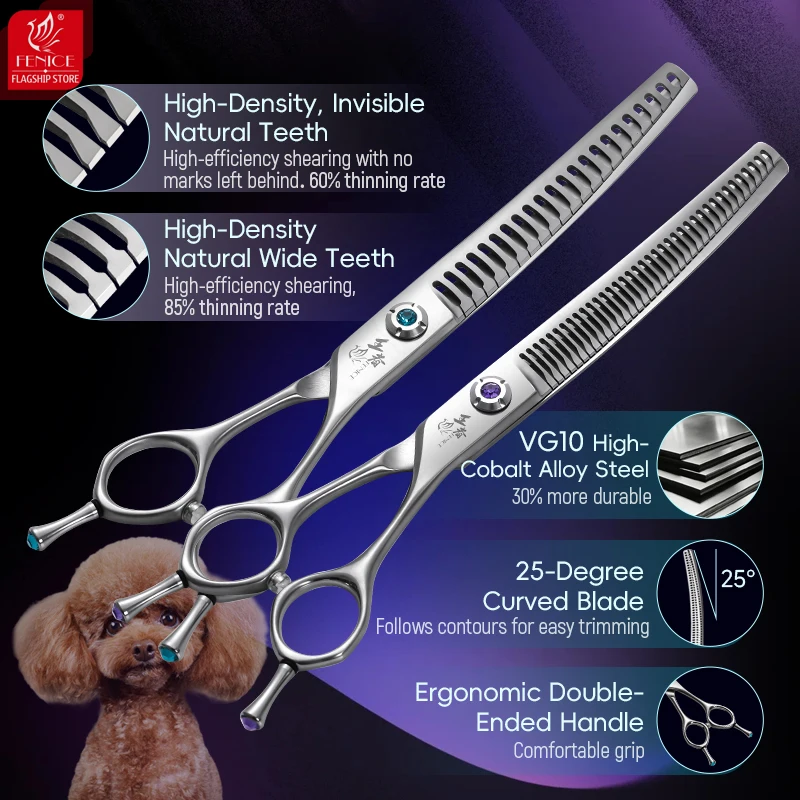 กรรไกรตัดแต่งขนสุนัข Fenice Ki - Grooming Scissors บทวิจารณ์และราคา