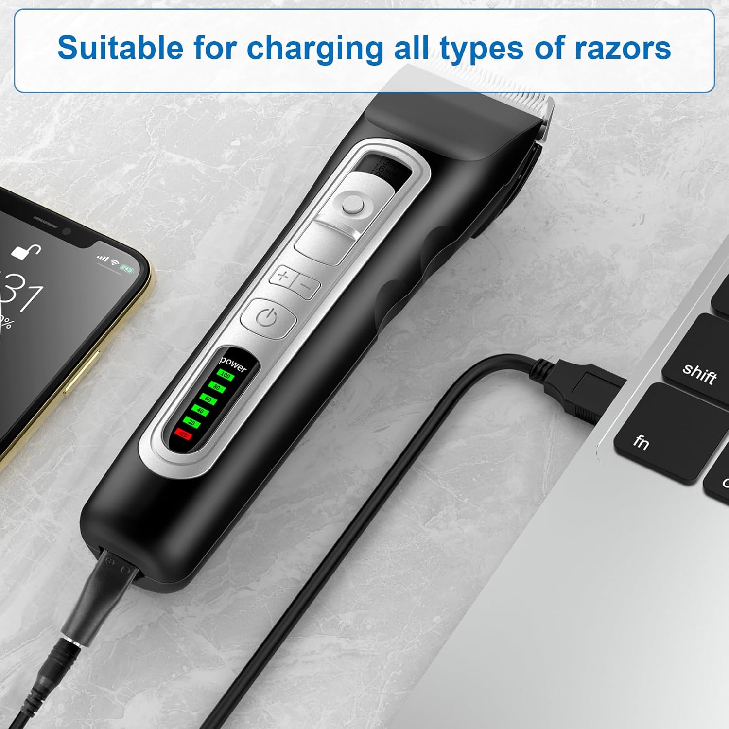 สายไฟสำรอง 8 ชิ้น ชุดอะแดปเตอร - Beard Trimmer บทวิจารณ์และราคา