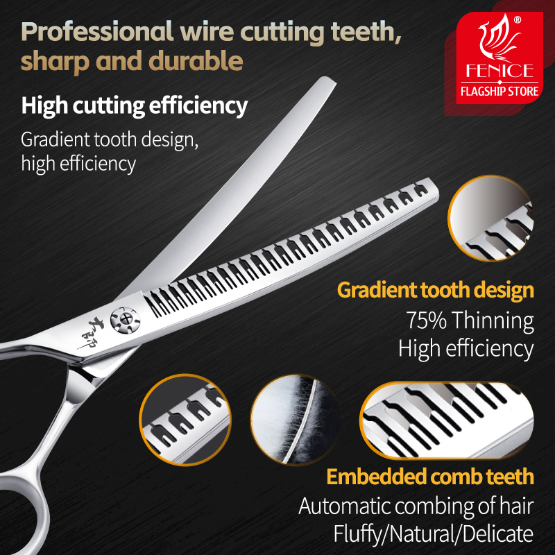 Fenice Professional ซ้าย 7 นิ้ - Grooming Scissors บทวิจารณ์และราคา