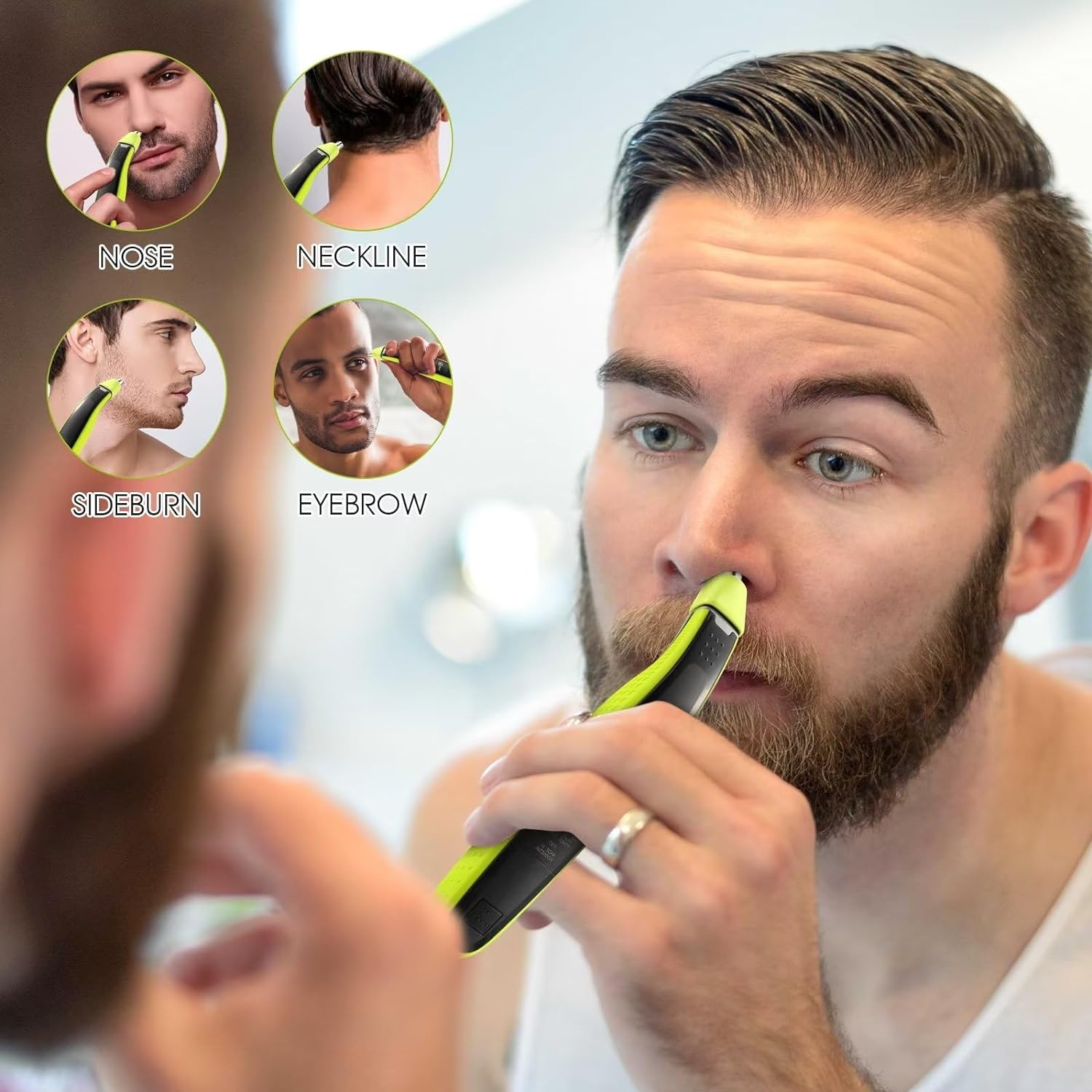 YUKU ผมจมูก Trimmer เปลี่ยนใบม - Nose Trimmer บทวิจารณ์และราคา