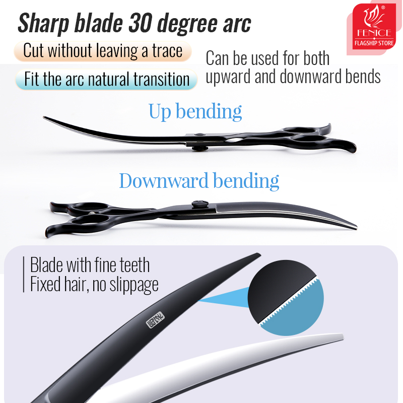 กรรไกรตัดขนโค้ง Fenice Profess - Grooming Scissors บทวิจารณ์และราคา