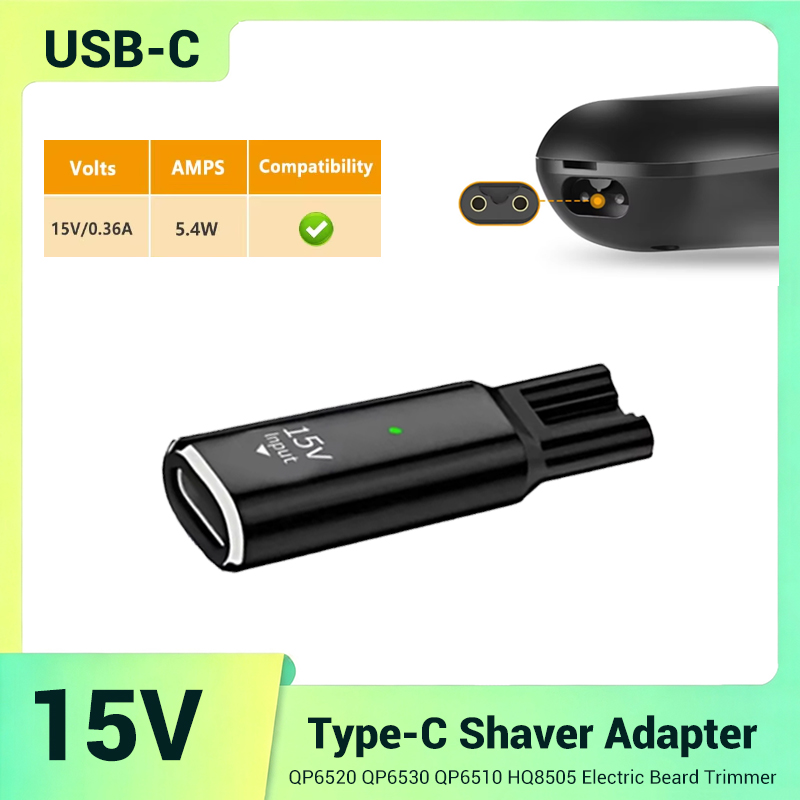 อะแดปเตอร์ชาร์จขนาดเล็กแบบปลอด - Electric Shaver Rotary บทวิจารณ์และราคา