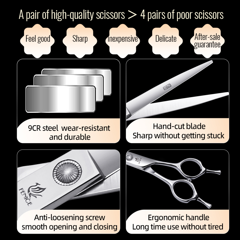Fenice 6 // 6.5/7/7.5 นิ้ว Pro - Grooming Scissors บทวิจารณ์และราคา